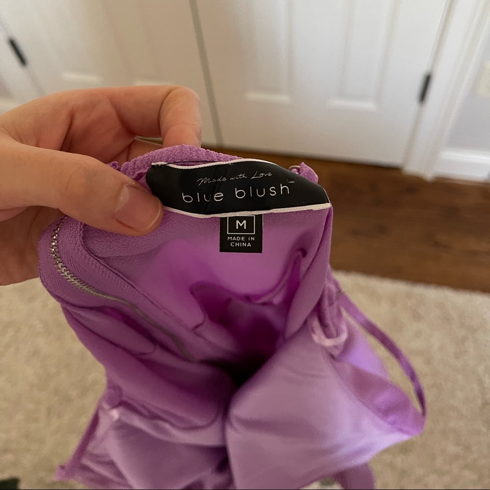Purple romper with front tie. Only worn once! - Picture 4 of 4